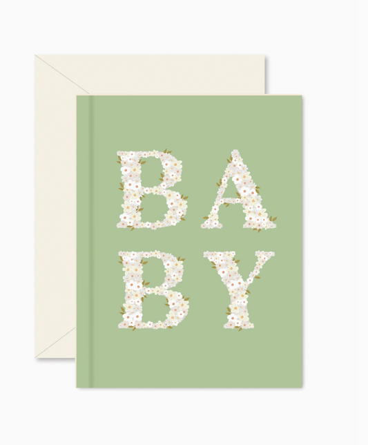 Spring Green Baby Blooms Greeting Card