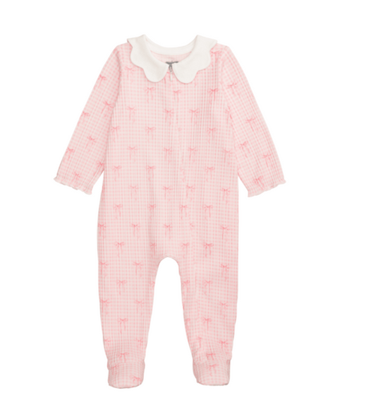 Bow Print Footie