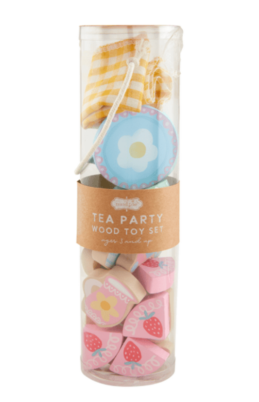 WOOD TEA PARTY TOY SET