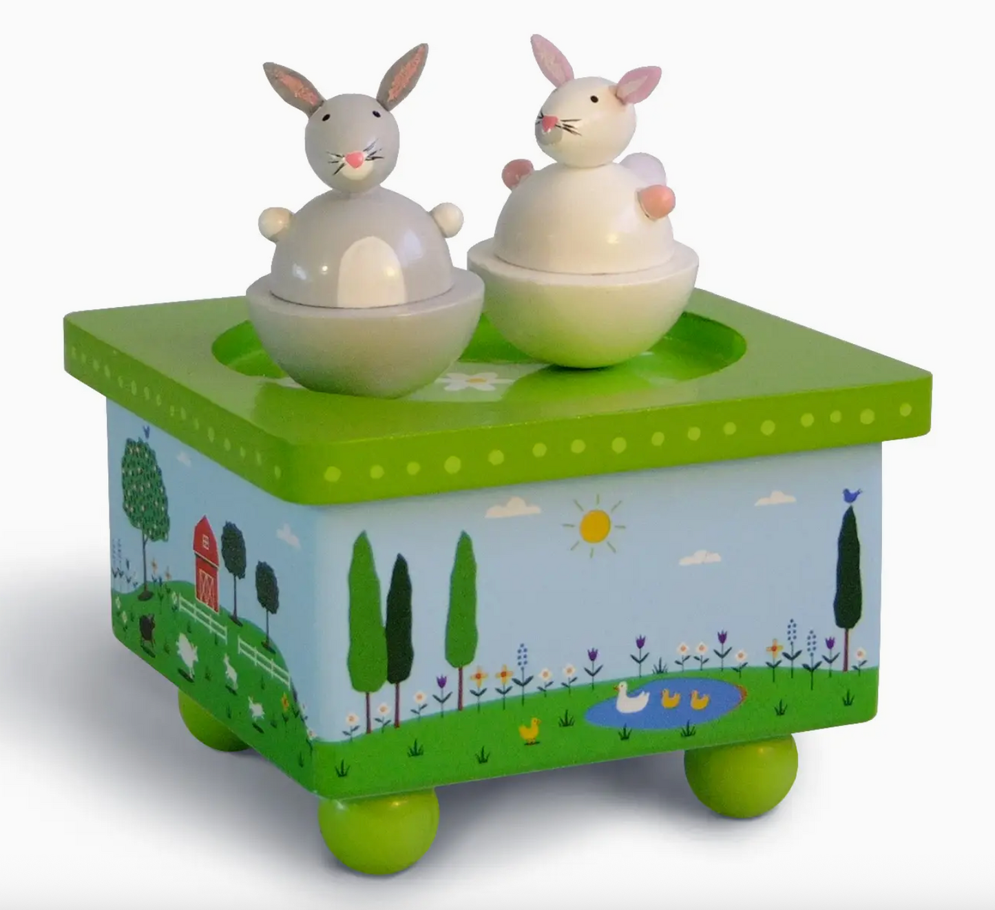 Dancing Bunnies Music Box