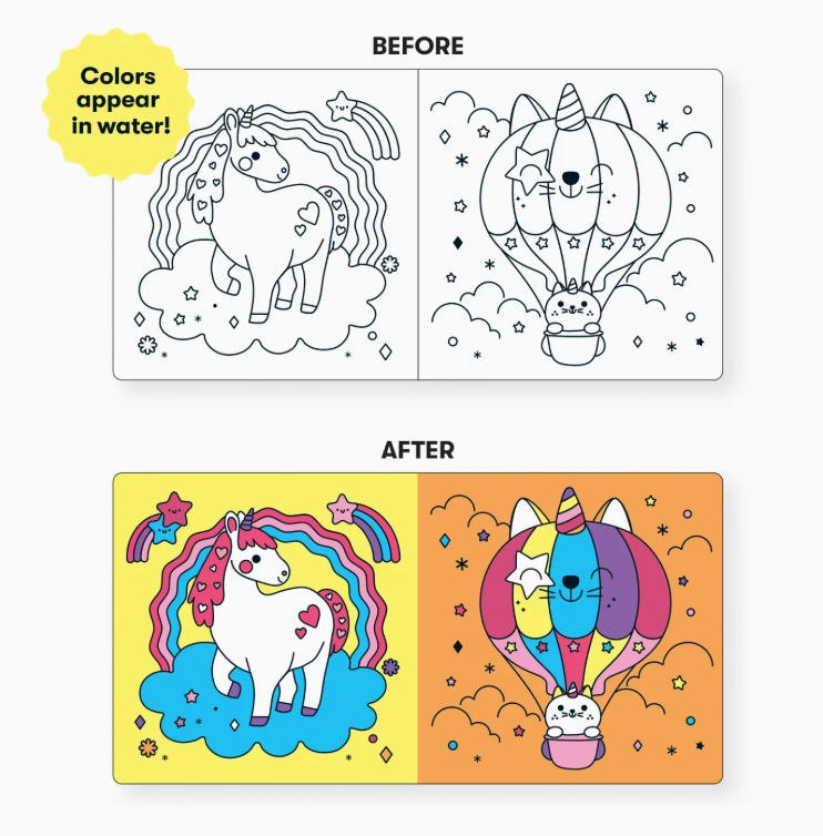 Unicorn Dreams Color Magic Bath Book