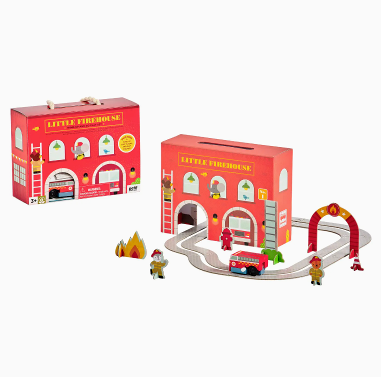 Wind Up & Go Fire Station Play Set