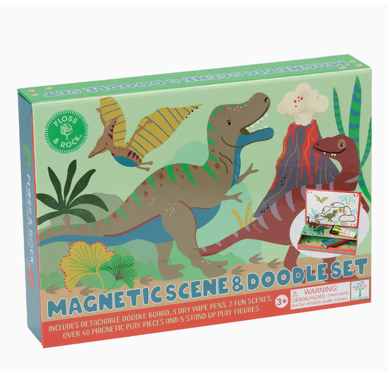 Dino Magnetic Scene & Doodle Set