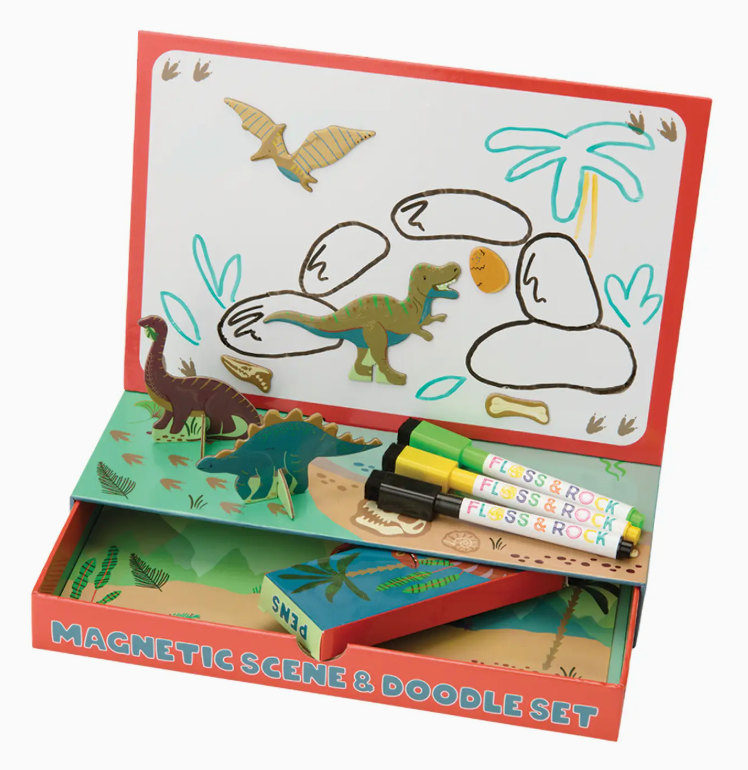 Dino Magnetic Scene & Doodle Set