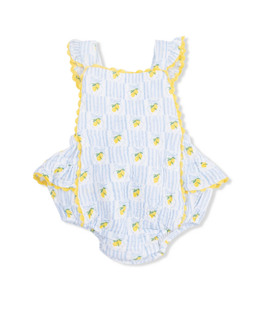 Lovely Lemons - Ric Rac Ruffle Sunsuit