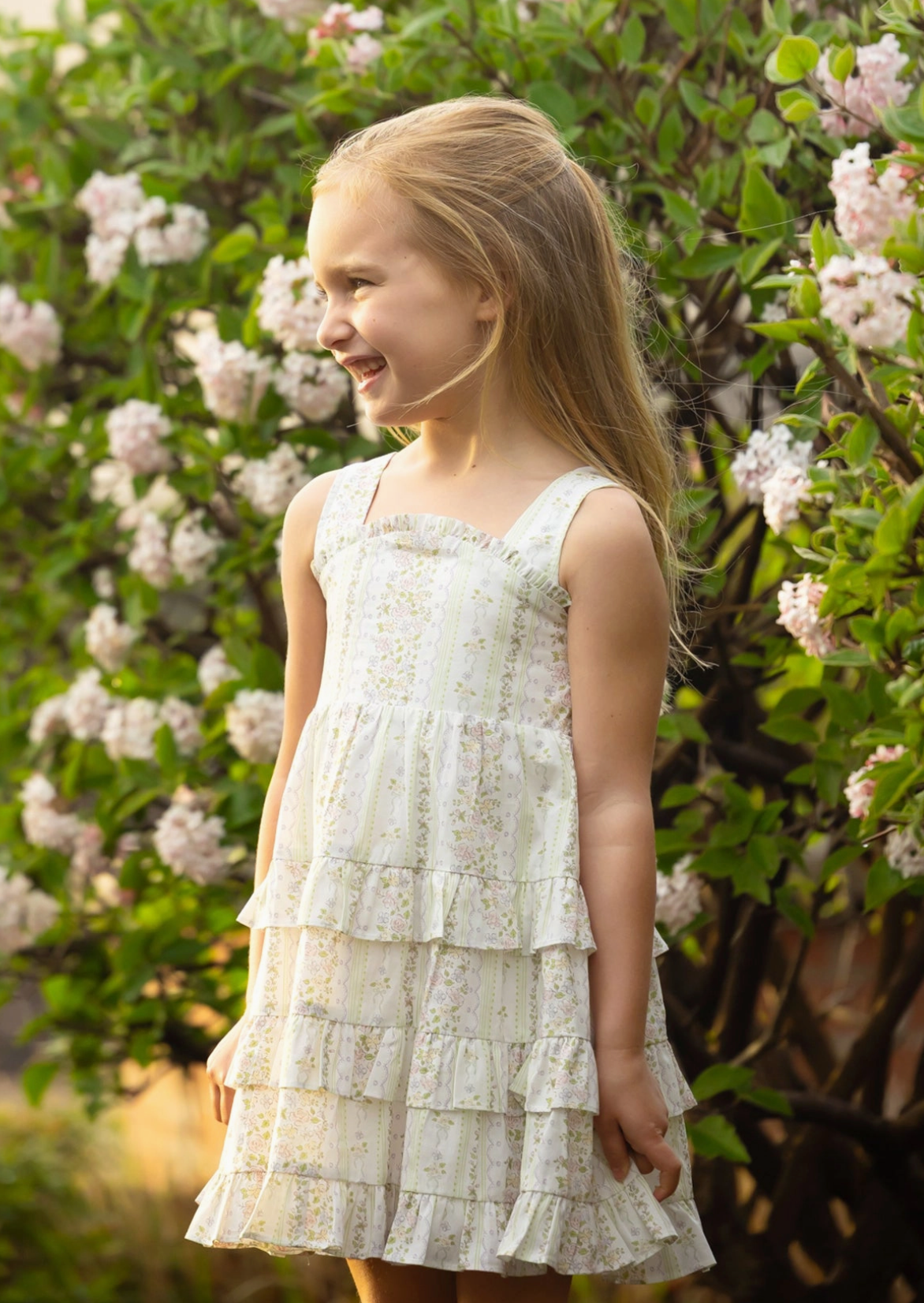 Graceful Garden Sleeveless Floral Dress