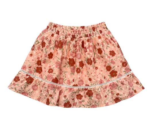 Phoebe Floral Eyelet Smocked Skirt