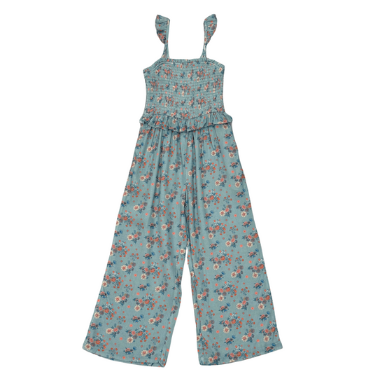 Olivia Floral Smocked Tank Jumpsuit