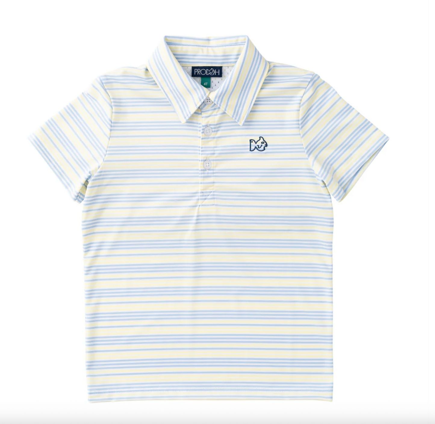 Pro Performance Polo - Yellow Pear Windsurfer Stripe