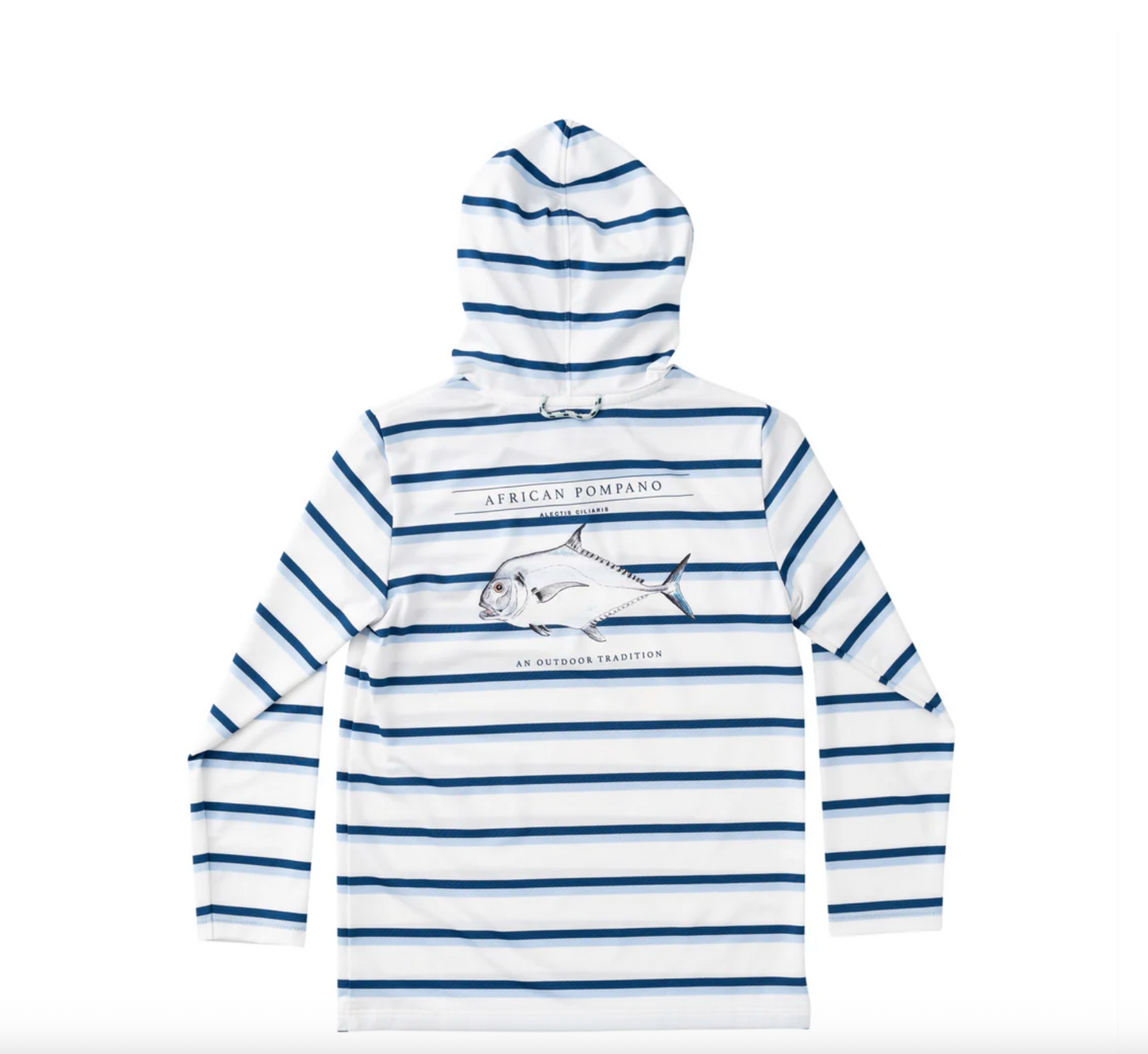 Performance Hoodie– African Pompano Stripe Art