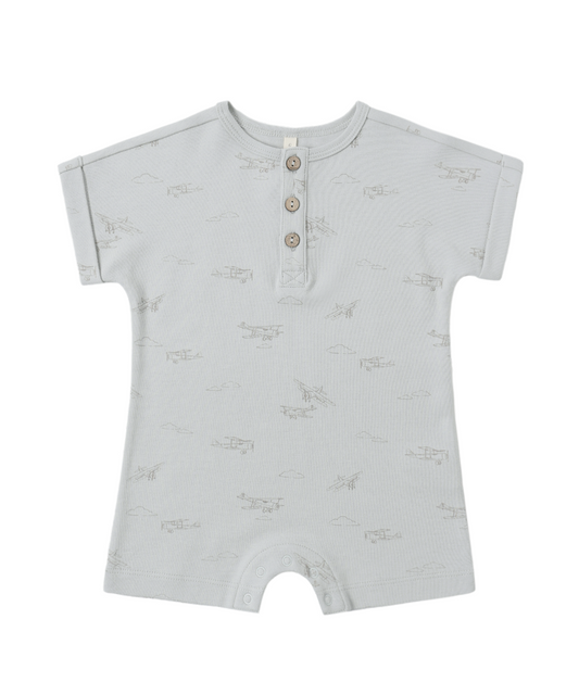 short sleeve one piece || airplanes