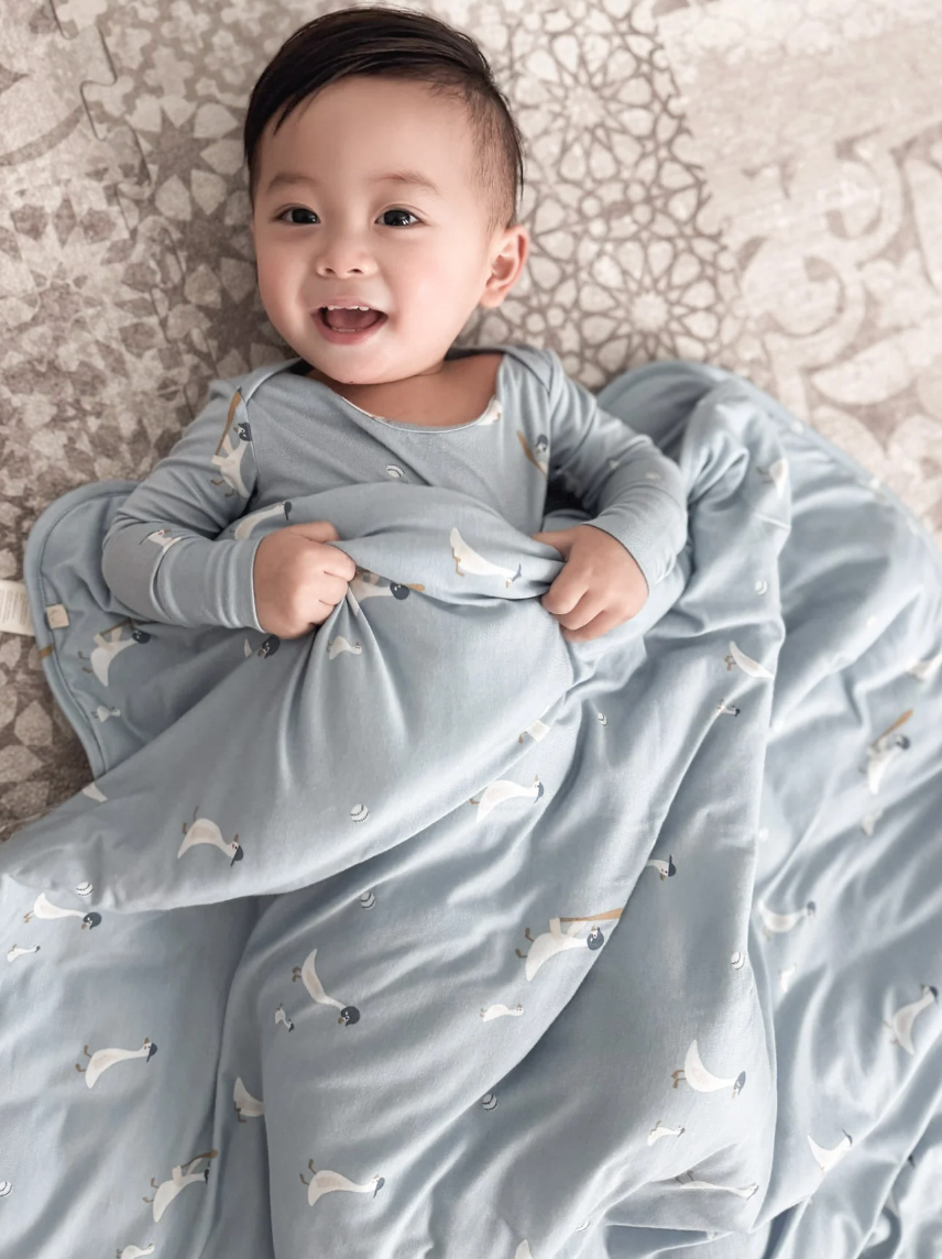 Mini Cloud Blanket - Baseball Goose