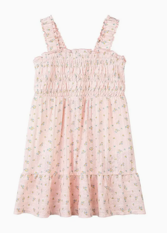 Susie Dress in Pink Floral