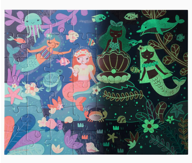 Glow In The Dark Puzzle - Mermaids