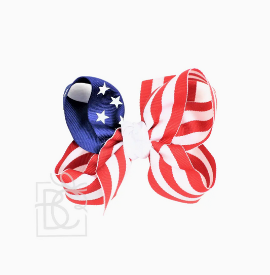 5.5in Stars and Stripes Grosgrain Bow