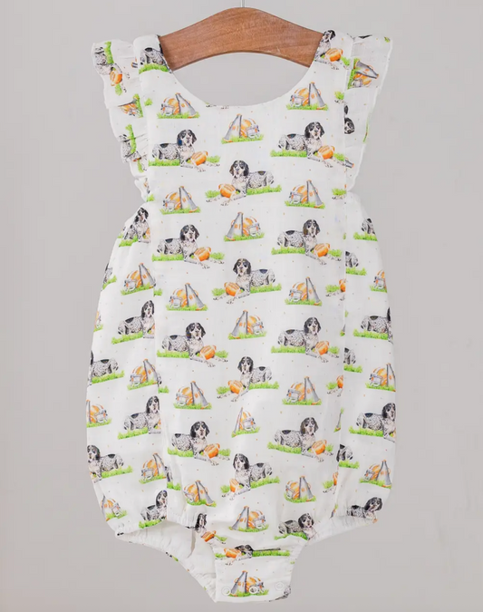Mascot Mania in Tennessee Organic Muslin Bubble Romper