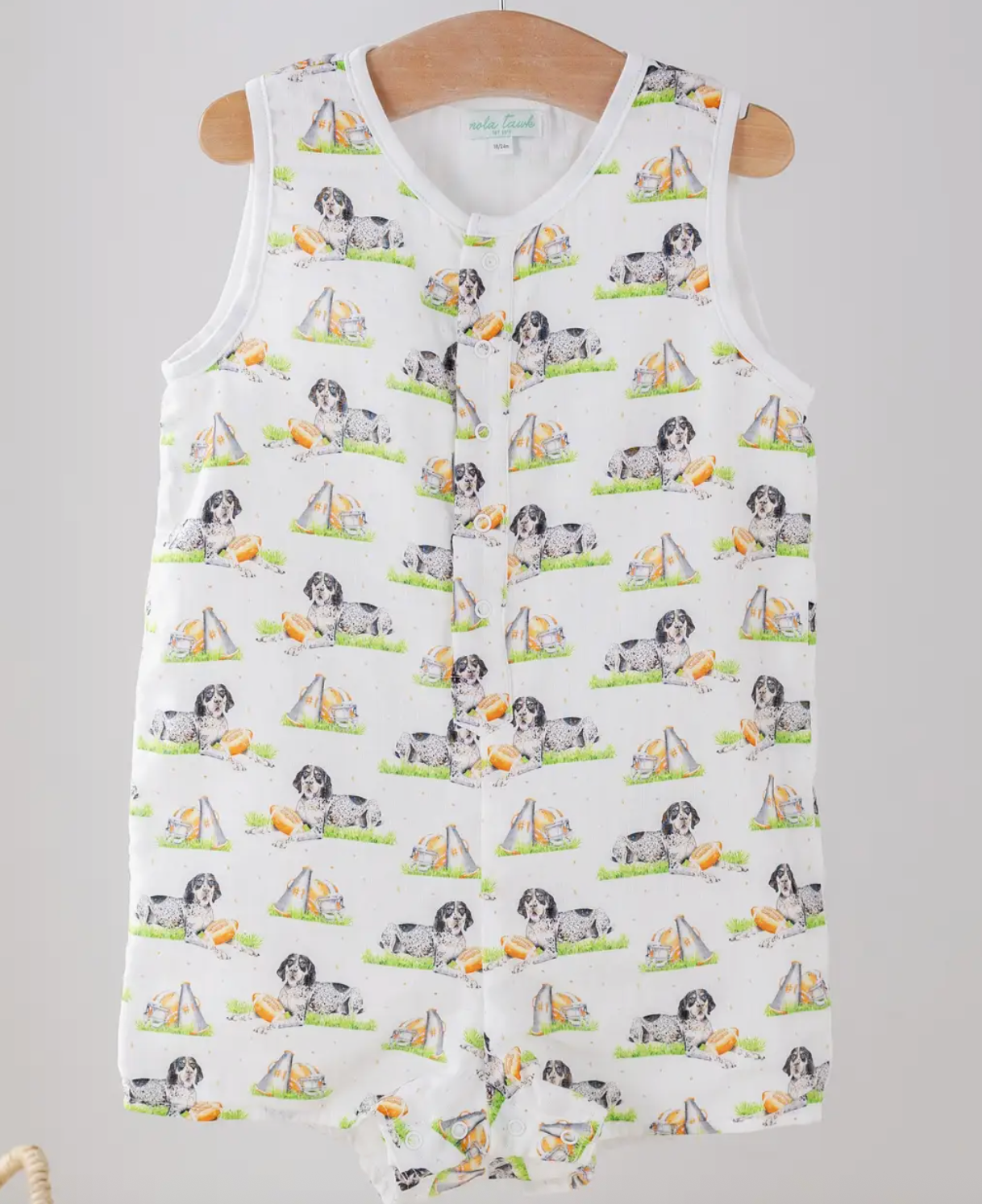 Mascot Mania in Tennessee Organic Muslin Shortall