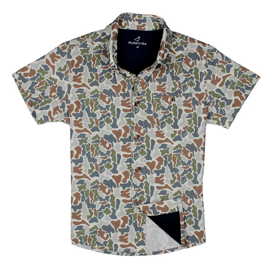 Boys Sportman Field Shirt Terra Camo