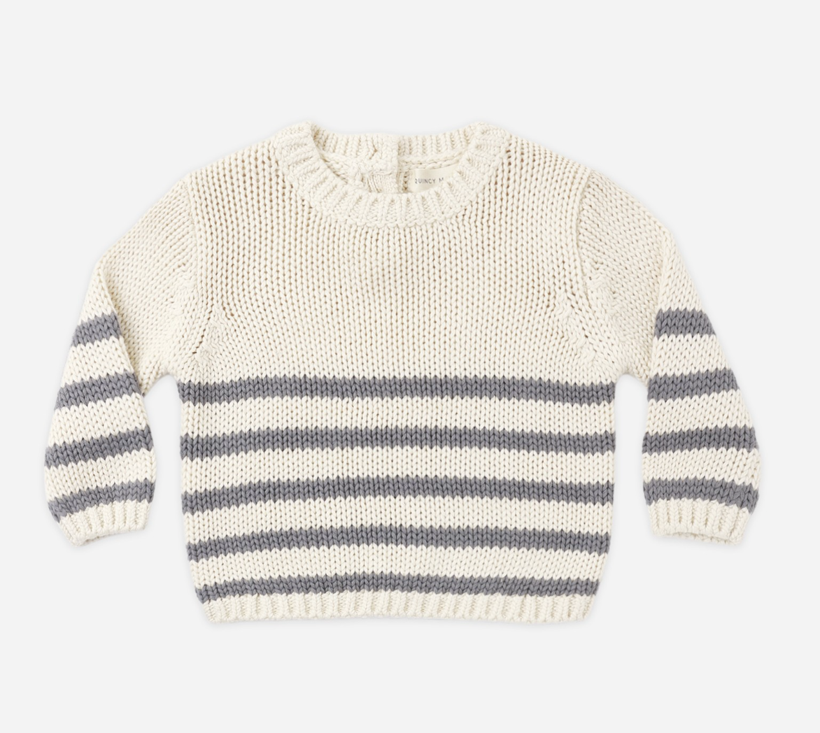 REX SWEATER SLATE STRIPE
