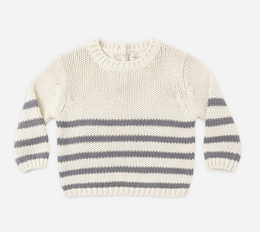 REX SWEATER SLATE STRIPE