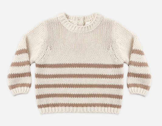 REX SWEATER ALMOND STRIPE