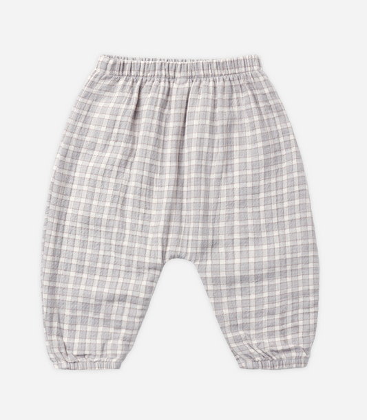 WOVEN PANT BLUE GINGHAM