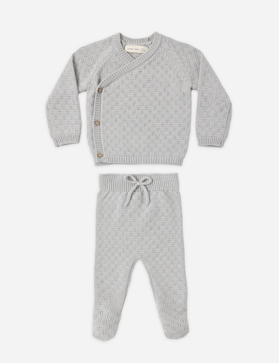 KNIT WRAP TOP + PANT SET CLOUD