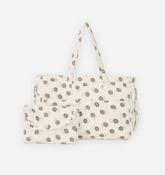 DIAPER BAG + CHANGING PAD SET FALL FLORAL