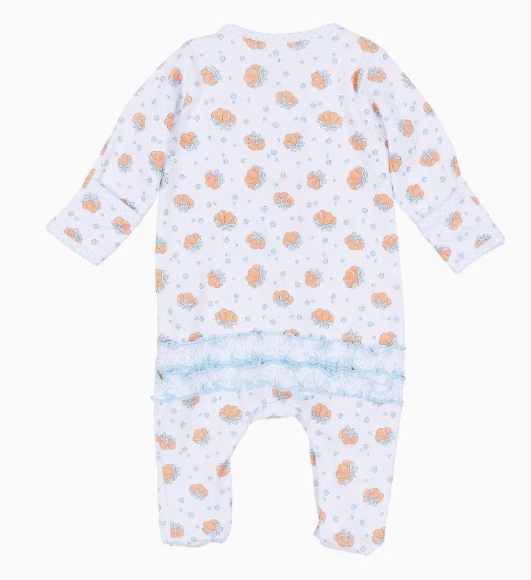 Prettiest in the Patch Print Ruffle Footie