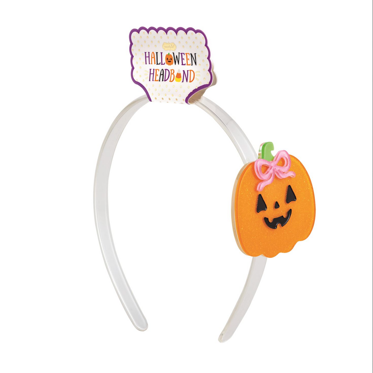 Jack O Lantern Halloween Acrylic Headband