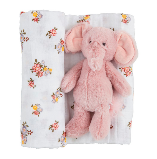 Swaddle & Rattle Set