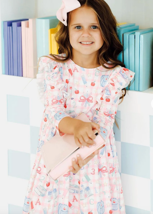 School Days 3/4 Ruffle Twirl Dress