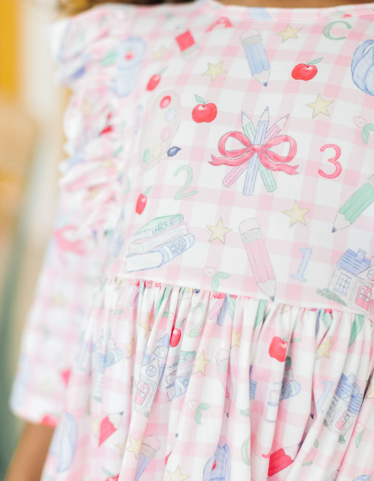 School Days 3/4 Ruffle Twirl Dress