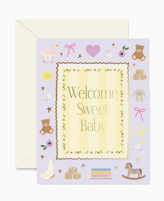 Welcome Sweet Baby card