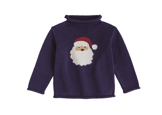 Navy Santa Sweater