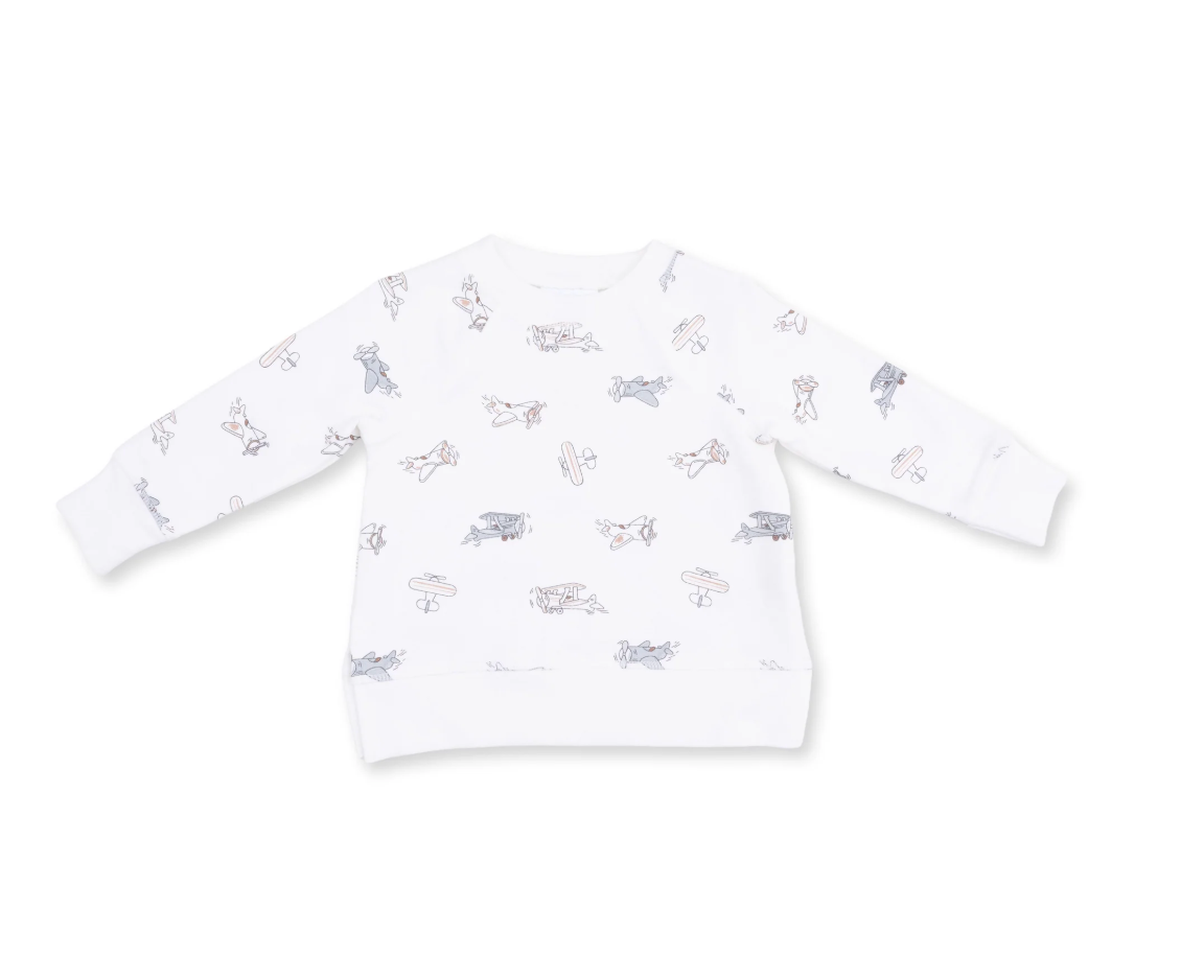 Vintage Airplane Pilots - Raglan Sweatshirt