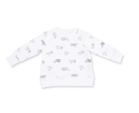 Vintage Airplane Pilots - Raglan Sweatshirt