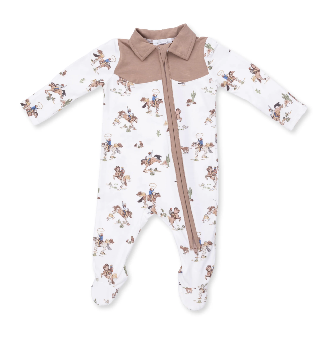 Horse Wrangler - Cowboy 2 Way Zipper Footie