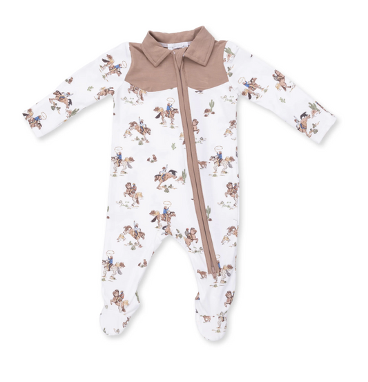Horse Wrangler - Cowboy 2 Way Zipper Footie