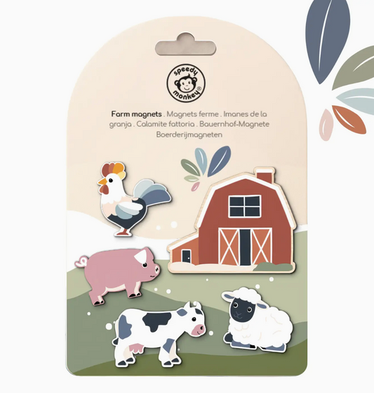 Wooden Farm Magnets