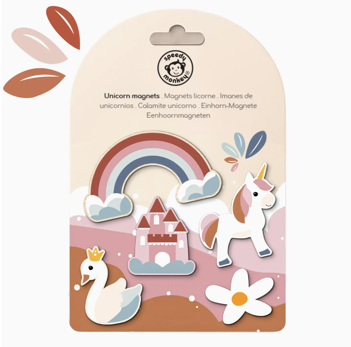 Wooden Unicorn Magnets