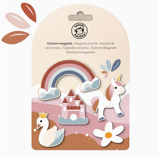 Wooden Unicorn Magnets