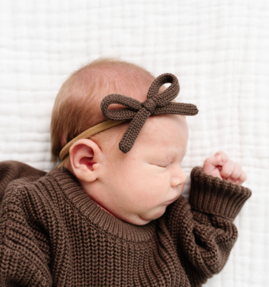 Cocoa Knit Sweater Bow