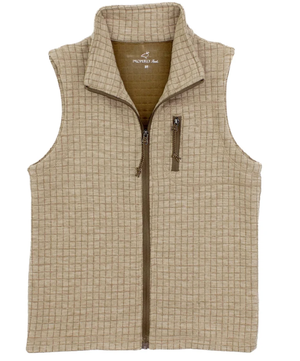 Boys Delta Vest White Oak