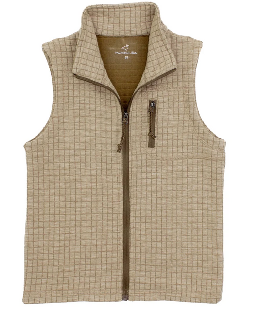 Boys Delta Vest White Oak