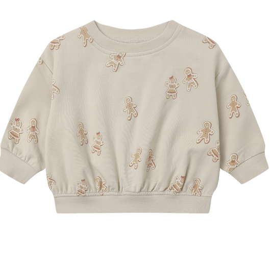RELAXED FLEECE SWEATSHIRT GINGERBREAD