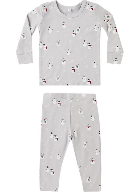 BAMBOO PAJAMA SET SNOWMAN