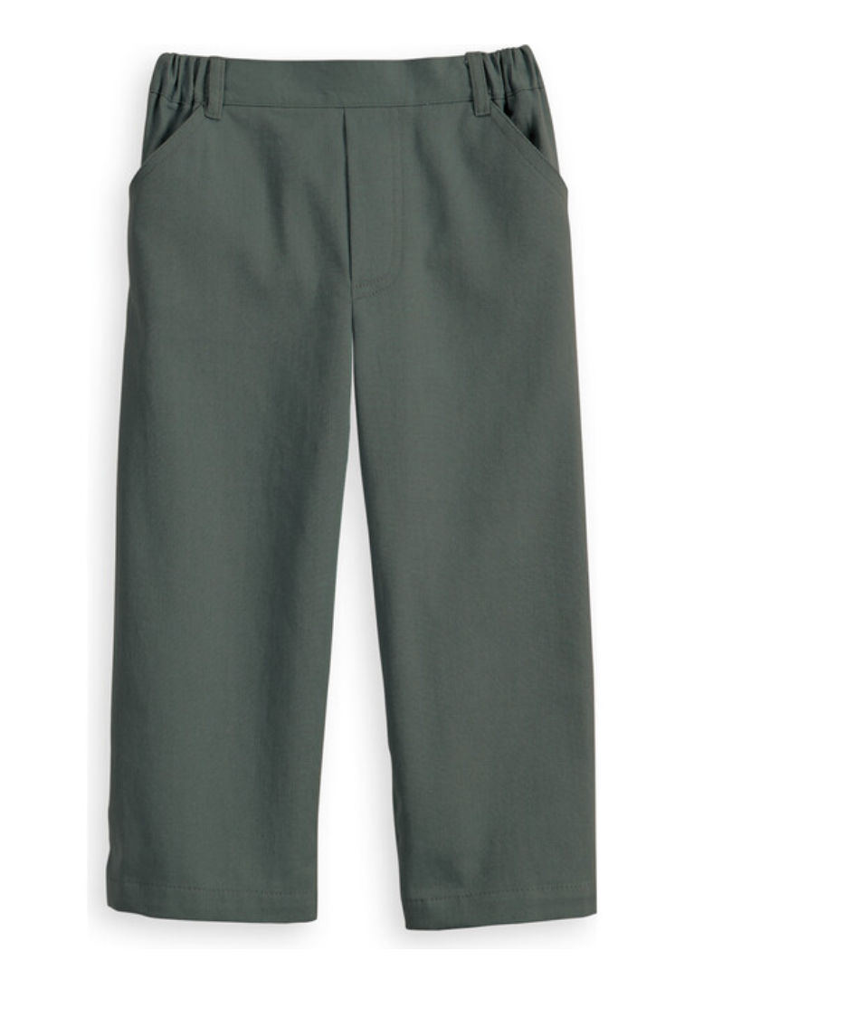 Leaf Green Twill Pant