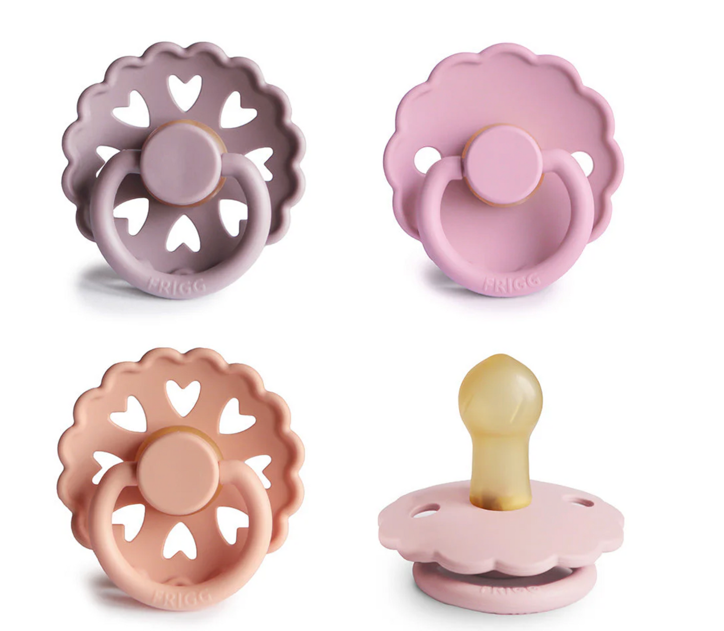 FRIGG Natural Rubber Pacifier 4-Pack