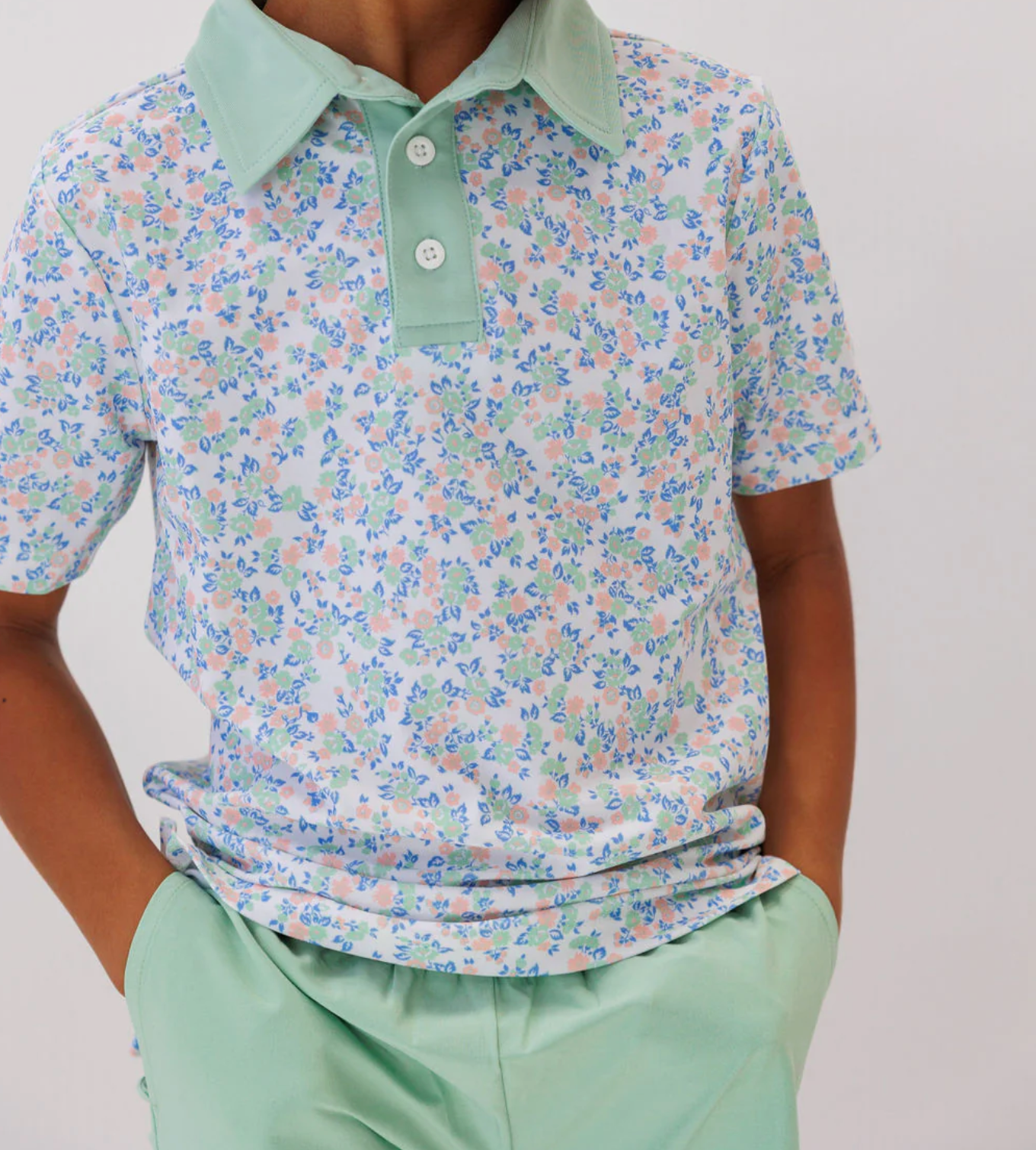 Spring Floral Polo